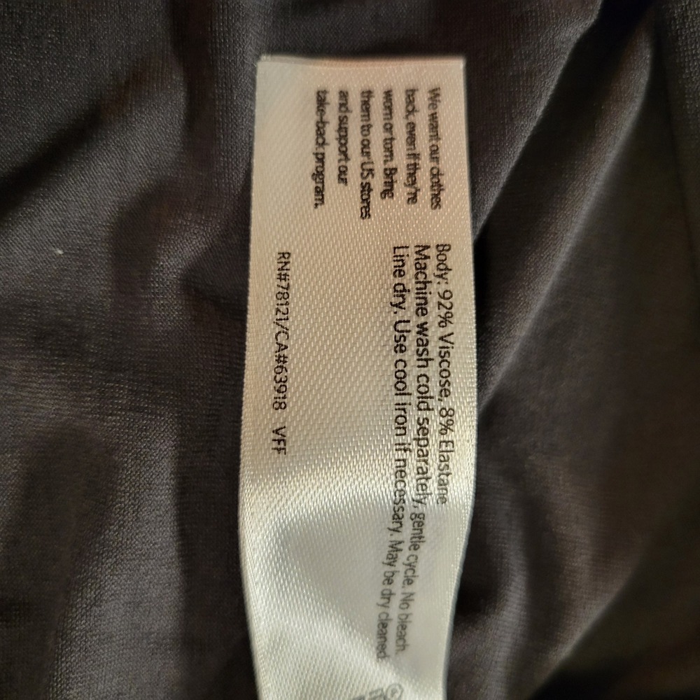 Eileen Fisher Womens Gray Viscose Jersey Short Sleeve Crew Neck Tee Shirt L - Picture 4 of 7